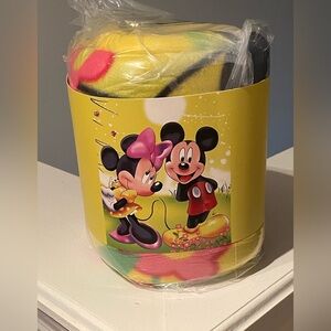 Disney Mickey Minnie Mouse Party Throw Blanket New Fleece Oversized Christmas